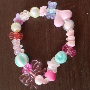 Hand made bead bracelet: chunky candies
